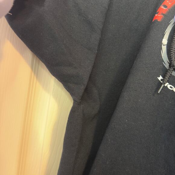 Hellanbach Who’s Your Daddy? Hooded Pullover Sweatshirt Size M Streetwear Grunge - Picture 9 of 9